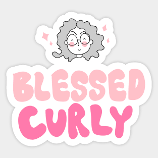 Blessed Curly Sticker